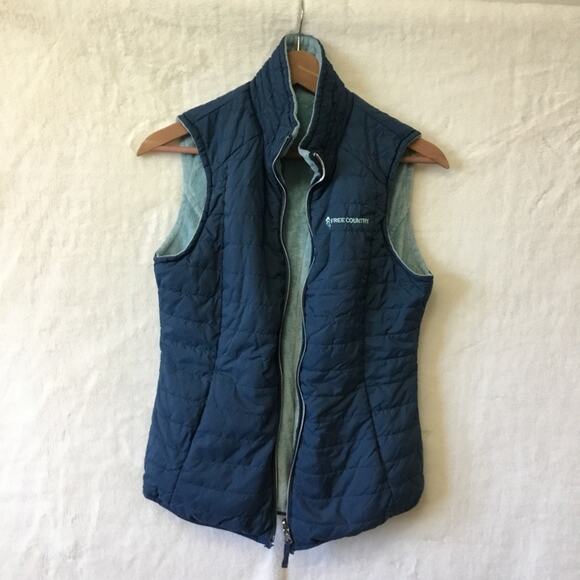 Free Country Blue Reversible Vest - Picture 3 of 12